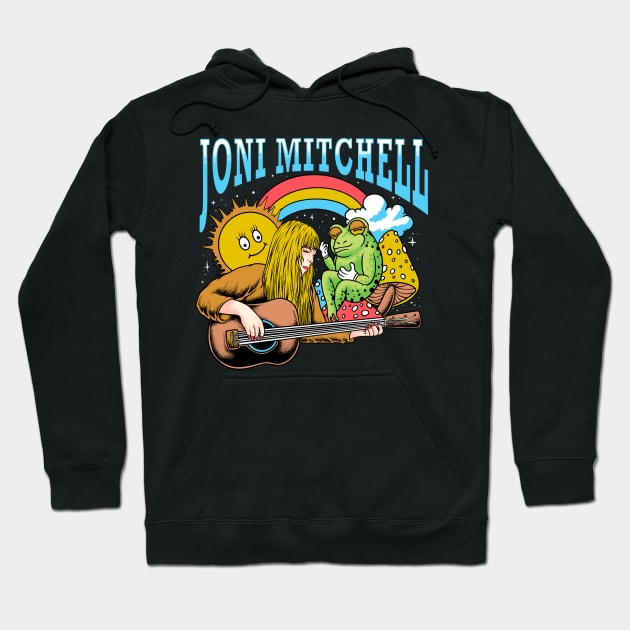 Joni Mitchell And The Frog Hoodie by margueritesauvages